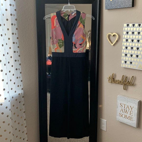 Multi Color Rachel Roy Open Back Wide Leg Romper - Picture 1 of 9